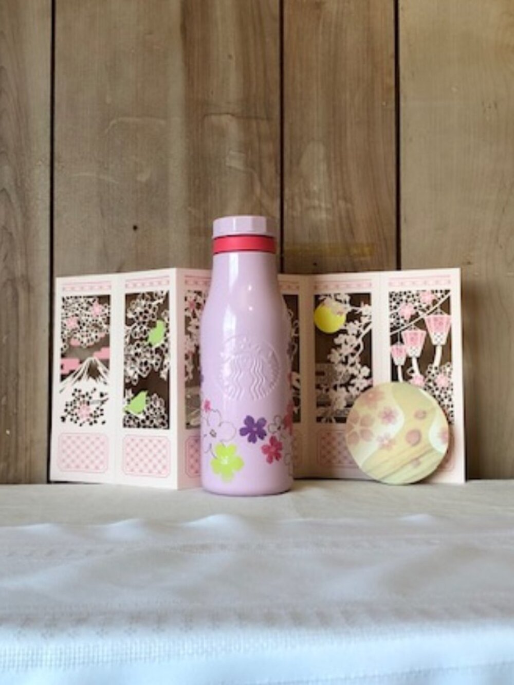Sakura Tumbler, Coaster & Card NWOT